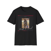 Load image into Gallery viewer, Rock & Soul Photo Tee — Vintage Couple Portrait Graphic T-Shirt