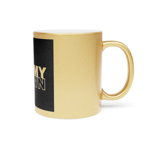 Load image into Gallery viewer, My Hair My Crown Metallic Mug — Colorful Typography Coffee Cup
