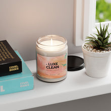 Load image into Gallery viewer, Luxe Clean Scented Soy Candle — 9oz Aromatherapy Jar (Clean Cotton &amp; Fresh Linen)
